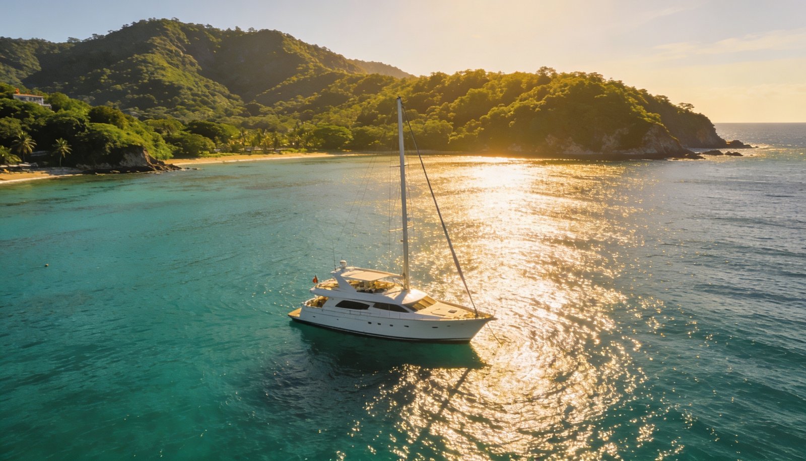 How much does it cost to rent a yacht in Ixtapa Zihuatanejo: yacht in the bay