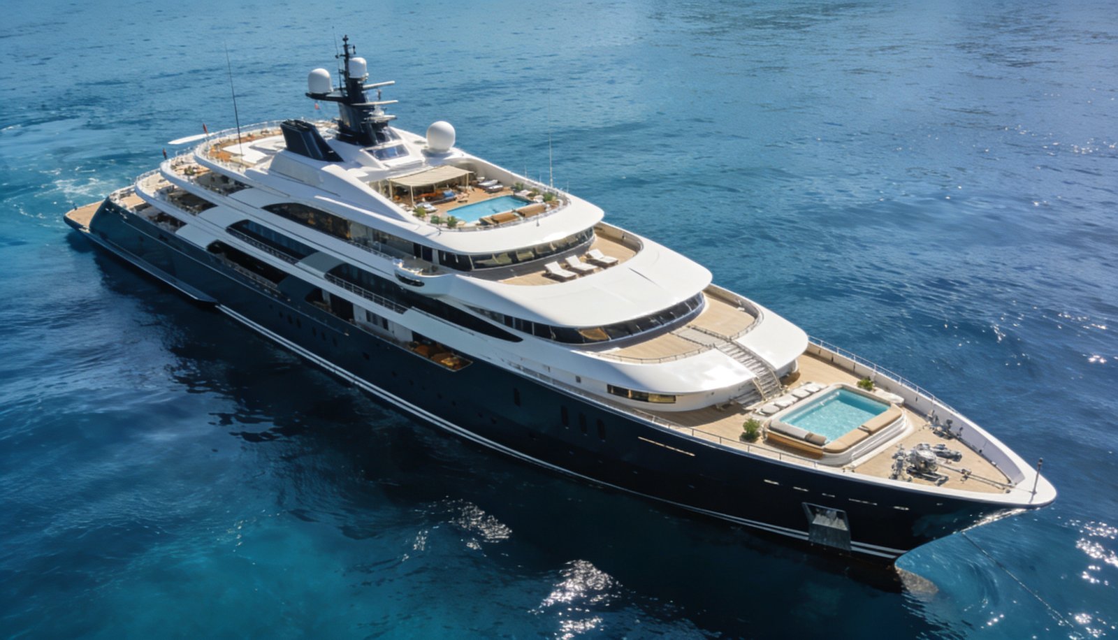 What a yacht is worth: luxury superyacht at sea